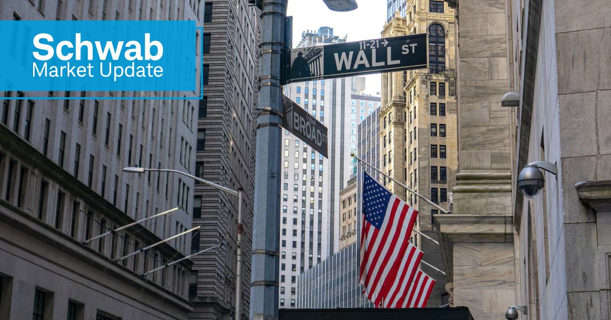 Schwab Market Update: The corner of Wall and Broad streets.