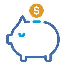 Piggy bank icon