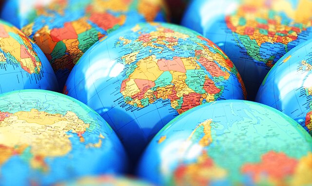 Image of multiple globes