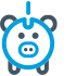 Piggy bank icon