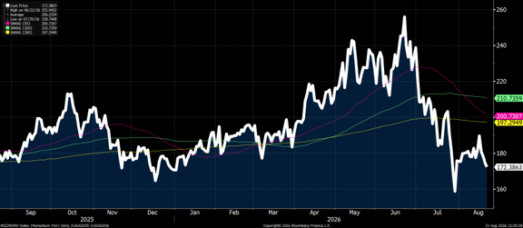 The Morgan Stanley US Momentum Index